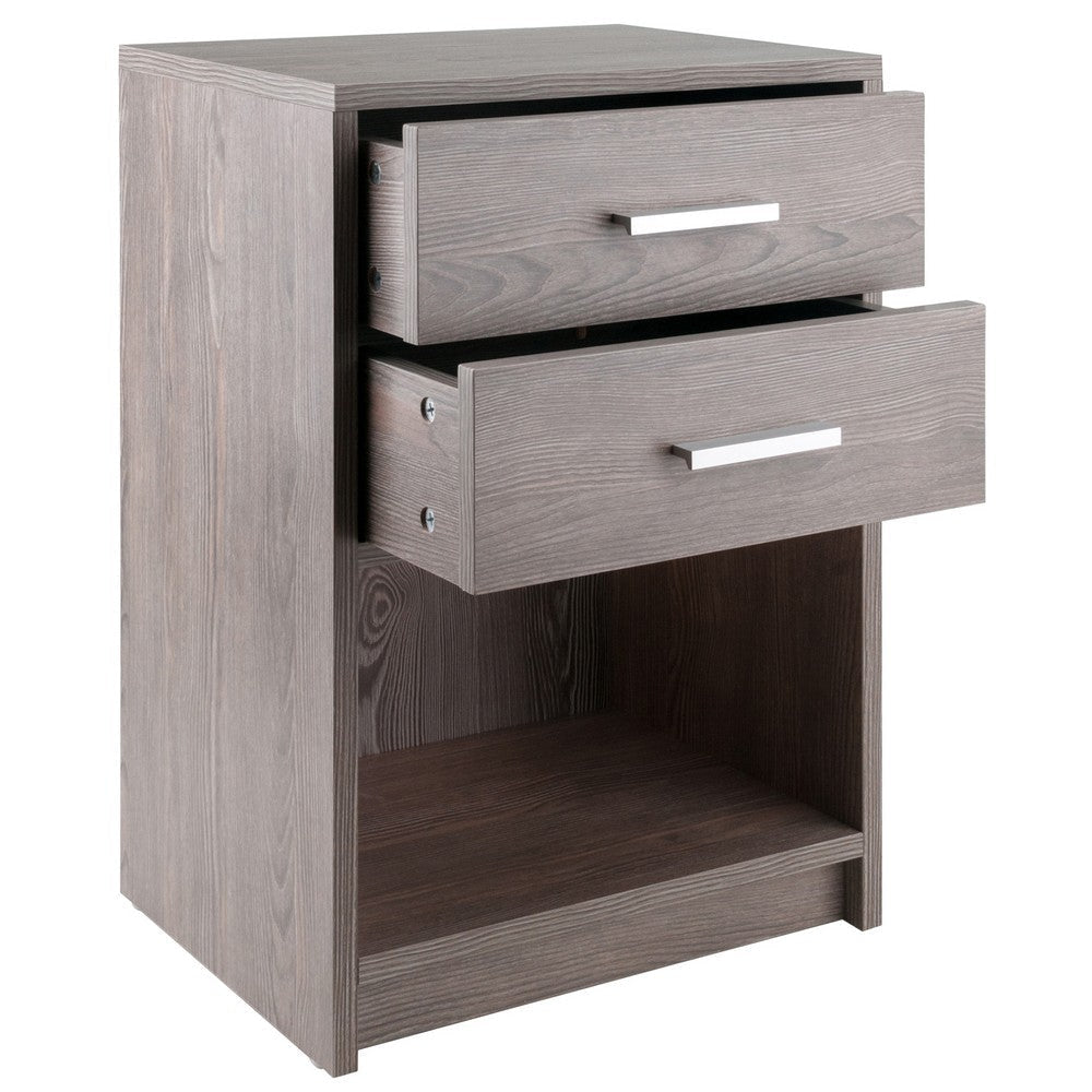 Molina Accent Table Nightstand Ash Gray WIN-16216