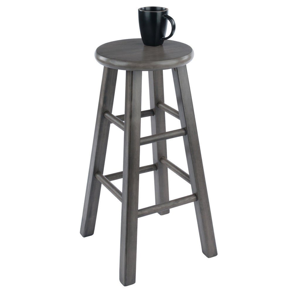 Ivy Square Leg Counter Stool Rustic Gray WIN-16224