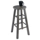 Ivy Square Leg Counter Stool Rustic Gray WIN-16224
