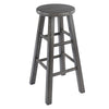 Ivy Square Leg Counter Stool, Rustic Gray 