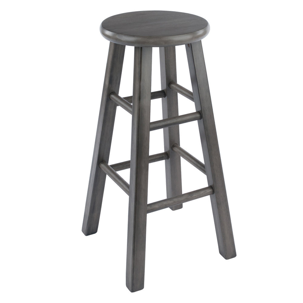 Ivy Square Leg Counter Stool, Rustic Gray 