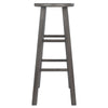 Ivy Square Leg Bar Stool Rustic Gray WIN-16230