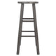 Ivy Square Leg Bar Stool Rustic Gray WIN-16230
