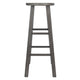 Ivy Square Leg Bar Stool Rustic Gray WIN-16230