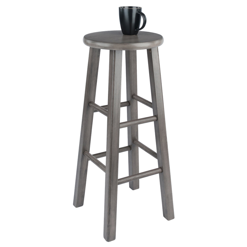 Ivy Square Leg Bar Stool Rustic Gray WIN-16230