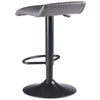 Tarah 2-Pc Adjustable Swivel Seat Stool Set Black and Slate Gray WIN-16232