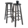 Element 2-Pc Bar Stool Set Oyster Gray WIN-16270