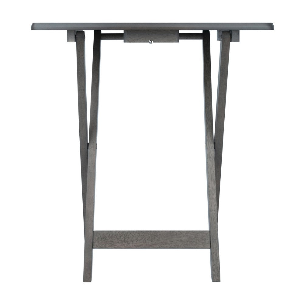 Dylan 5-Pc Oversized Snack Table Set Oyster Gray WIN-16517