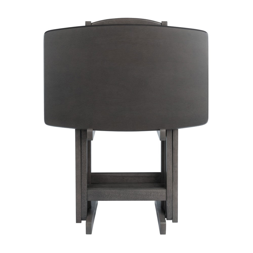 Dylan 5-Pc Oversized Snack Table Set Oyster Gray WIN-16517