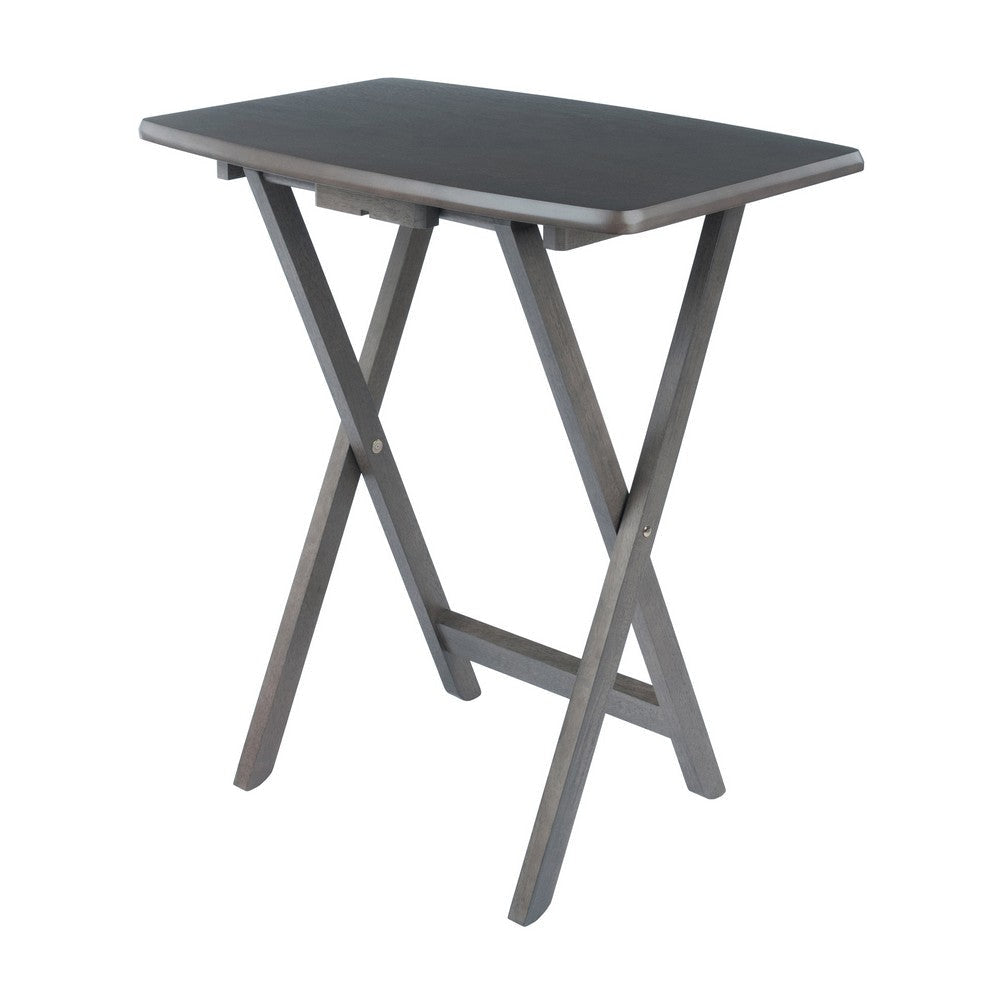 Dylan 5-Pc Oversized Snack Table Set Oyster Gray WIN-16517