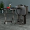 Dylan 5-Pc Oversized Snack Table Set, Oyster Gray