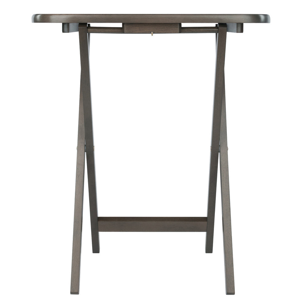 Lucca 5-Pc Snack Table Set Oyster Gray WIN-16577