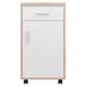Kenner Storage Cabinet 1-Drawer Reclaimed Wood and White WIN-18220