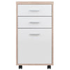 Kenner File Cabinet 2-Drawer Reclaimed Wood and White WIN-18316