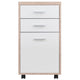 Kenner File Cabinet 2-Drawer Reclaimed Wood and White WIN-18316