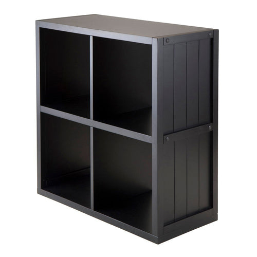 Timothy 2x2 Storage Cube Shelf, Black