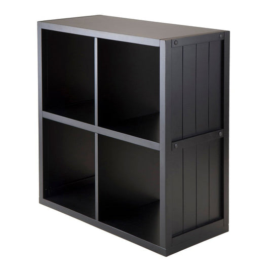 Timothy 2x2 Storage Cube Shelf, Black
