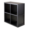 Timothy 2x2 Storage Cube Shelf, Black