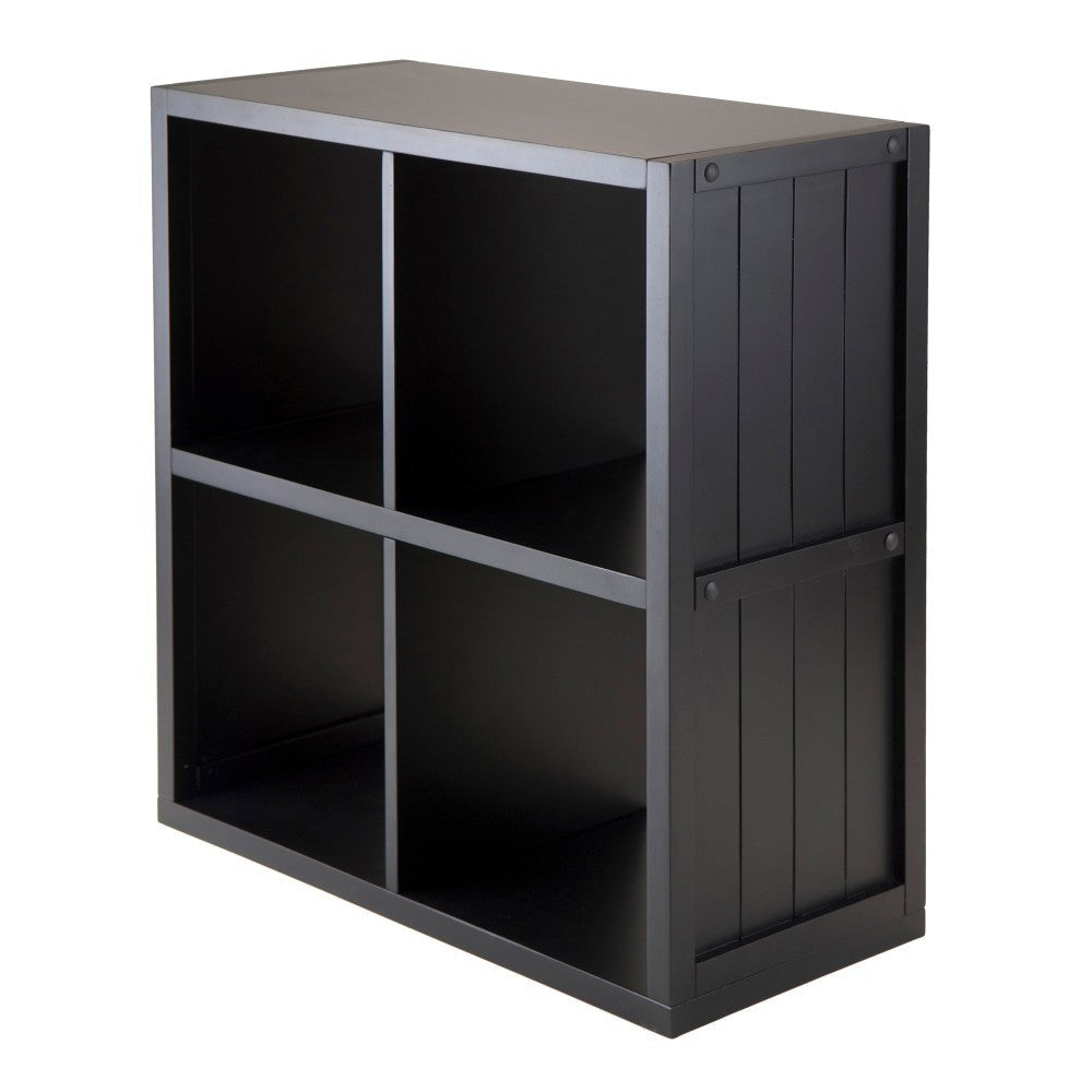 Timothy 2x2 Storage Cube Shelf, Black