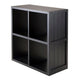 Timothy 2x2 Storage Cube Shelf, Black