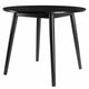 Moreno Round Drop Leaf Dining Table, Black 