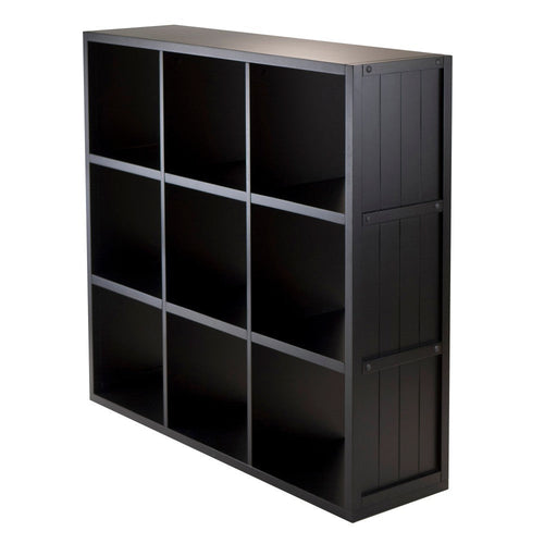 Timothy 3x3 Storage Cube Shelf, Black