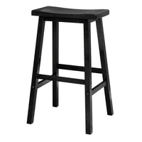 Satori Saddle Seat Bar Stool, Black