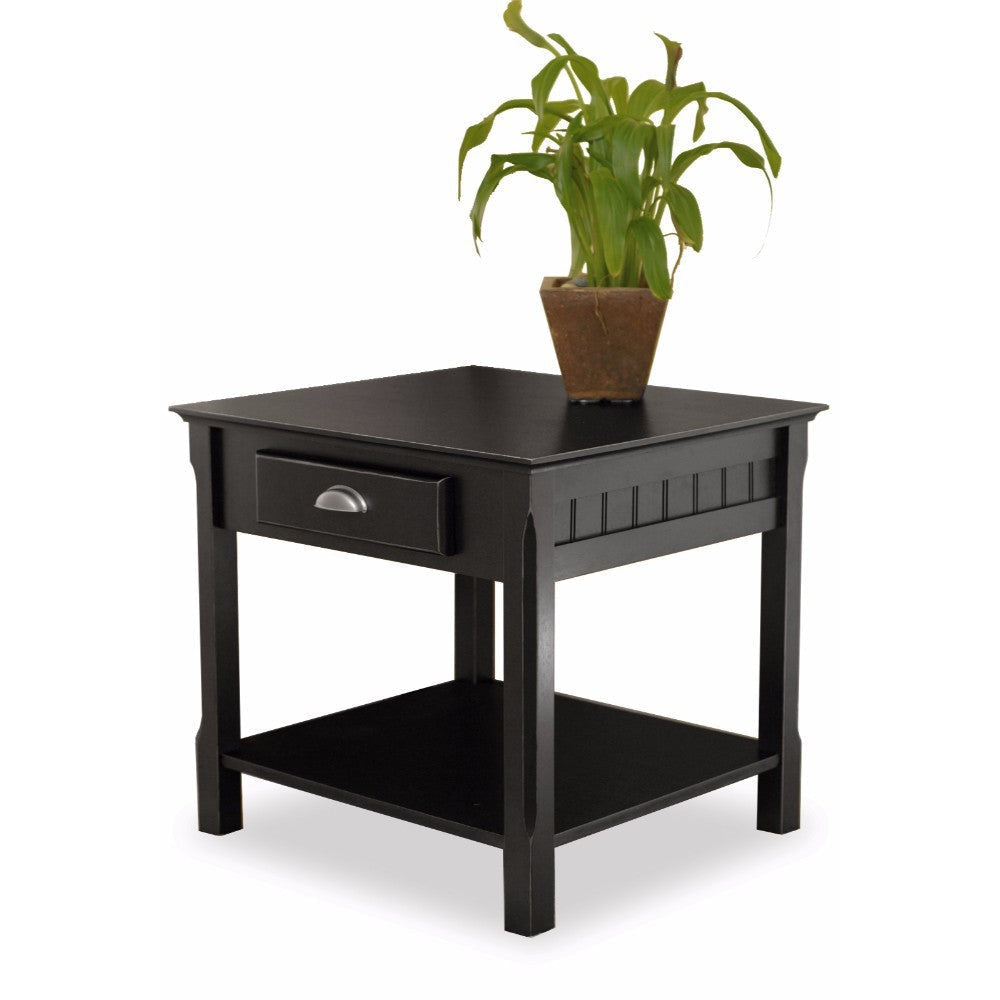 Timber Accent Table Black WIN-20124