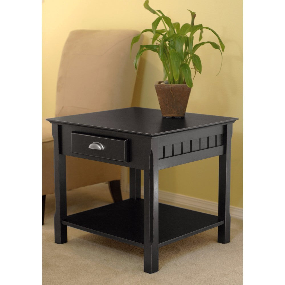 Timber Accent Table Black WIN-20124