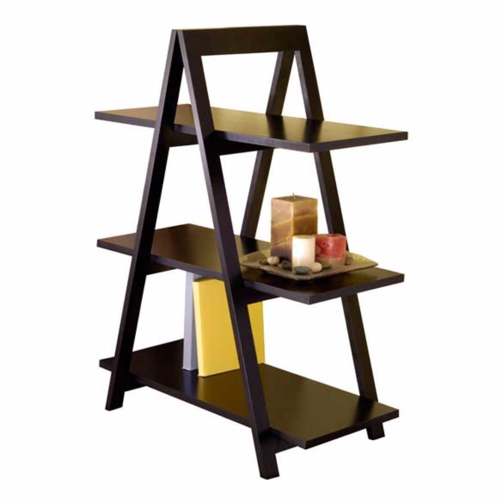 Aaron 3-Tier A-Frame Shelf, Black