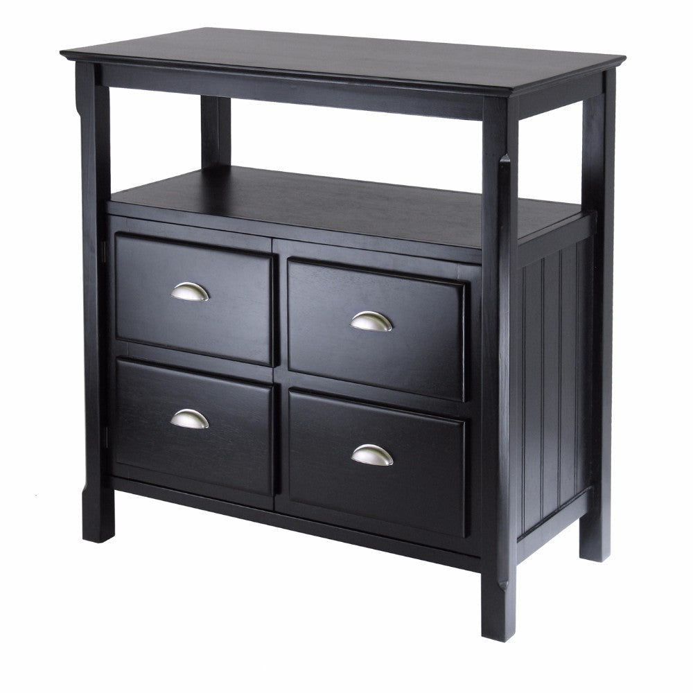 Timber Buffet Cabinet, Black