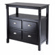 Timber Buffet Cabinet, Black