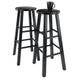 Element 2-Pc Bar Stool Set Black WIN-20270