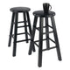 Element 2-Pc Counter Stool Set Black WIN-20274