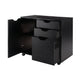 Halifax 2-Section Mobile Filing Cabinet Black WIN-20431
