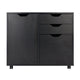 Halifax 2-Section Mobile Filing Cabinet Black WIN-20431