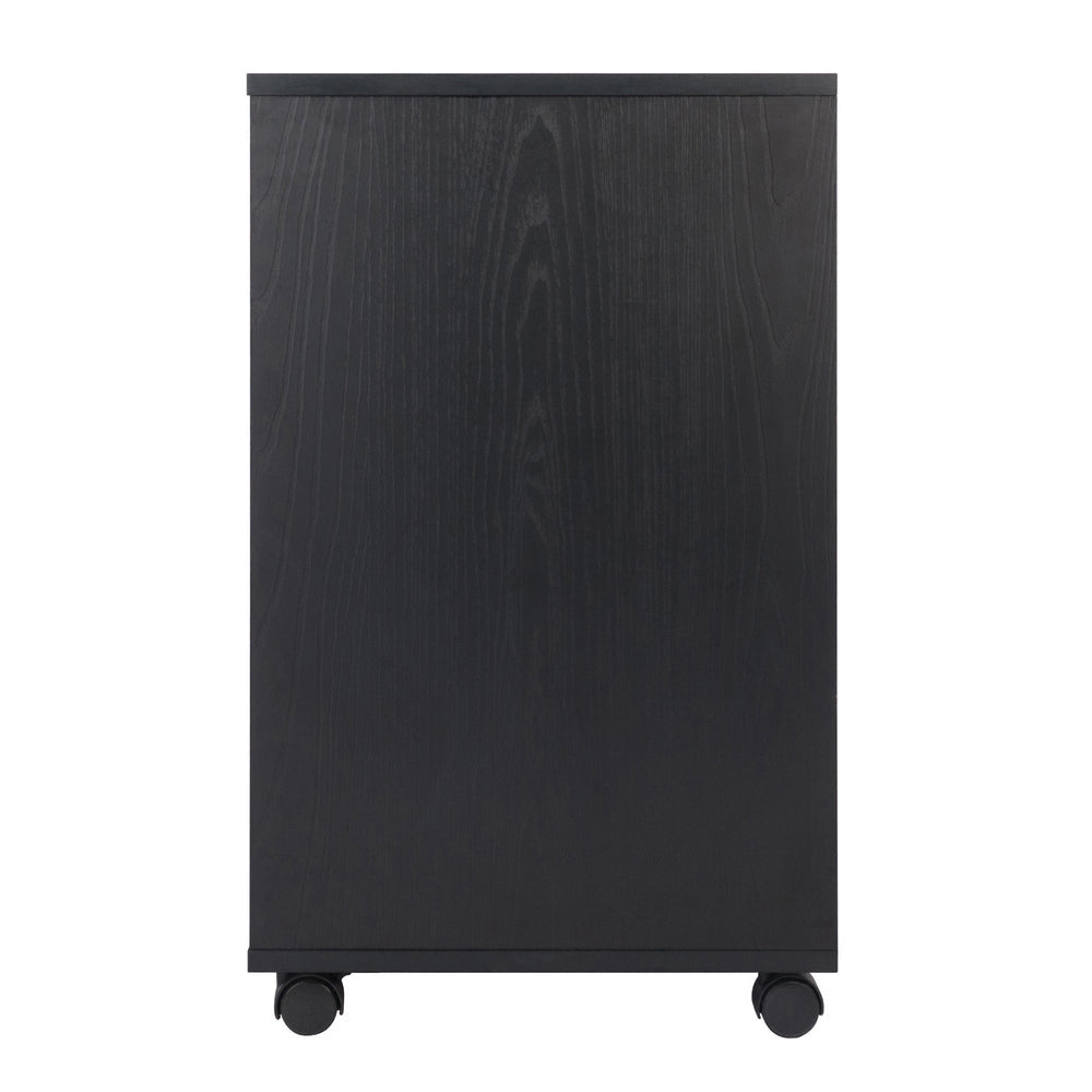 Halifax 2-Section Mobile Filing Cabinet Black WIN-20431