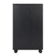Halifax 2-Section Mobile Filing Cabinet Black WIN-20431