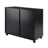 Halifax 2-Section Mobile Filing Cabinet Black WIN-20431