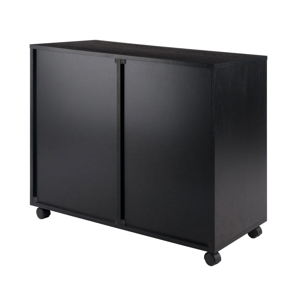 Halifax 2-Section Mobile Filing Cabinet Black WIN-20431