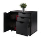 Halifax 2-Section Mobile Filing Cabinet Black WIN-20431