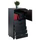 Halifax 5-Drawer Storage Mobile Cabinet Black WIN-20616