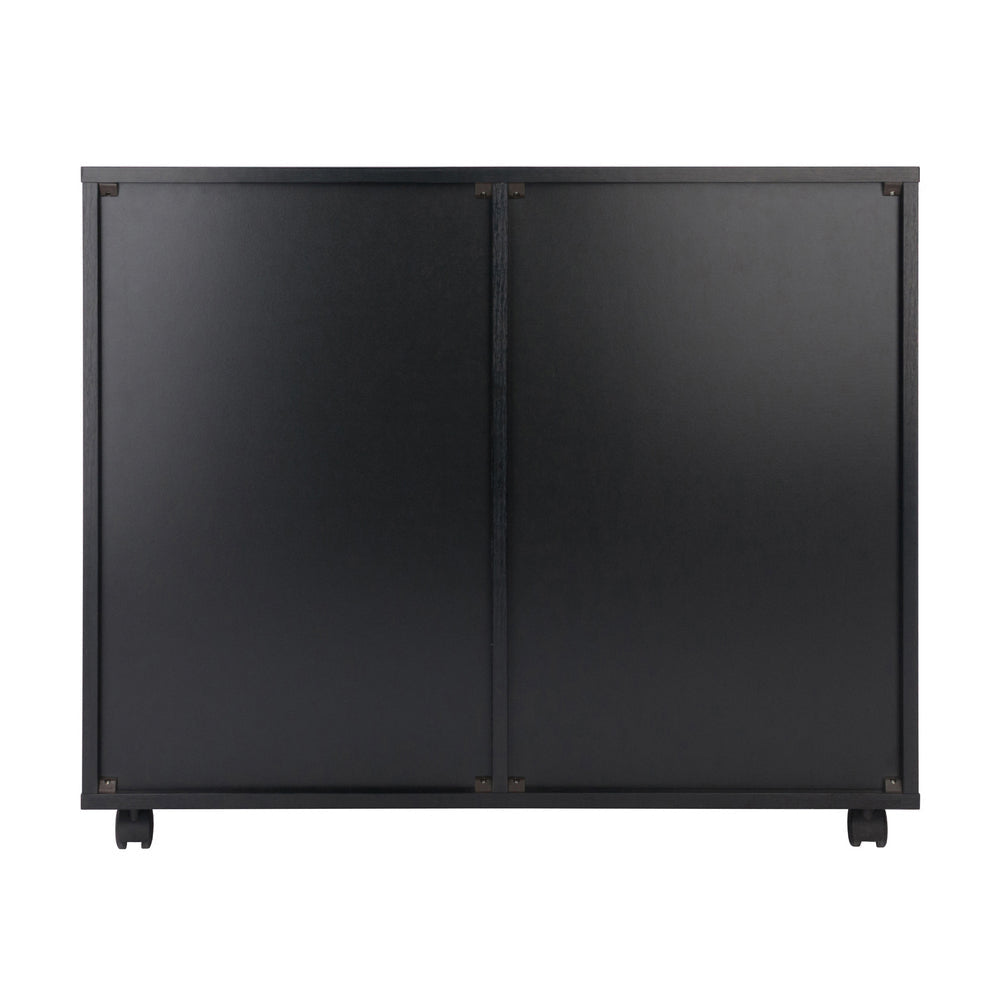 Halifax 2-Door 4-Drawer Mobile Cabinet Black WIN-20622