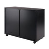 Halifax 2-Door 4-Drawer Mobile Cabinet Black WIN-20622