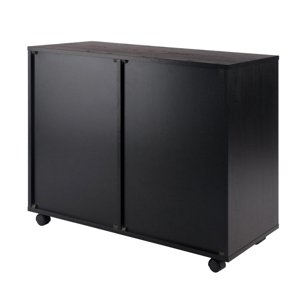 Halifax 2-Door 4-Drawer Mobile Cabinet Black WIN-20622