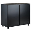 Halifax 5-Drawer Side Storage Mobile Cabinet Black WIN-20630