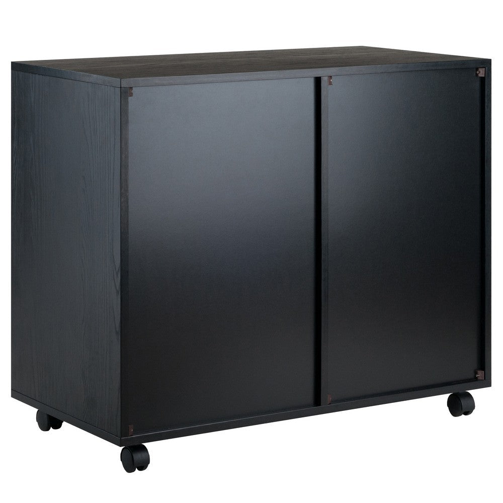 Halifax 5-Drawer Side Storage Mobile Cabinet Black WIN-20630