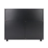Halifax 3-Section Multi-Storage Mobile Cabinet Black WIN-20633