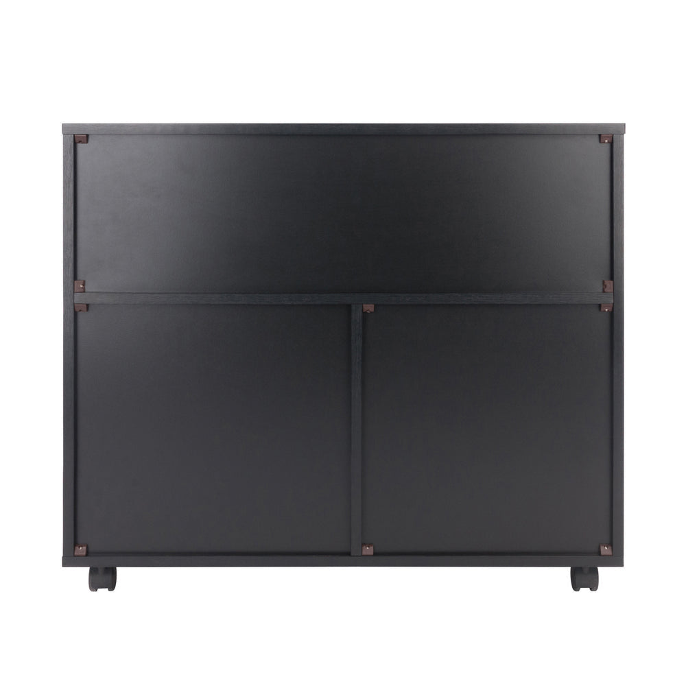 Halifax 3-Section Multi-Storage Mobile Cabinet Black WIN-20633