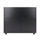 Halifax 3-Section Multi-Storage Mobile Cabinet Black WIN-20633